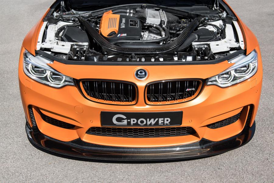Моторный отсек BMW M4 Coupe Bi-Tronik by G-Power 2017 года  (фото 7 из 11)